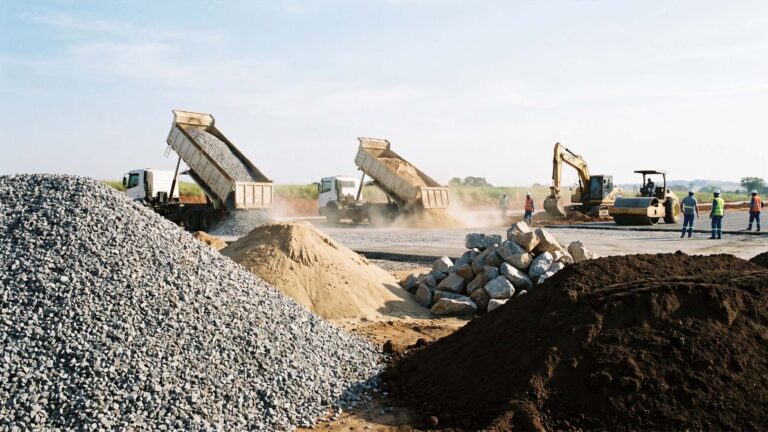 Veja como a relação entre infraestrutura e mineração fornece os materiais essenciais para as grandes obras e o agronegócio no país.